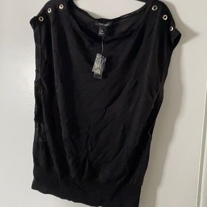 White House Black Market Black Summer Sweater